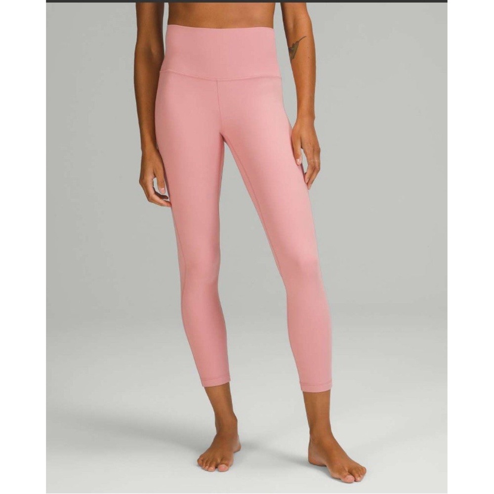 NEW LULULEMON Align HR High-Rise Pant Legging 25" Pink Puff Size‎ 12 LW5DKZS NWT